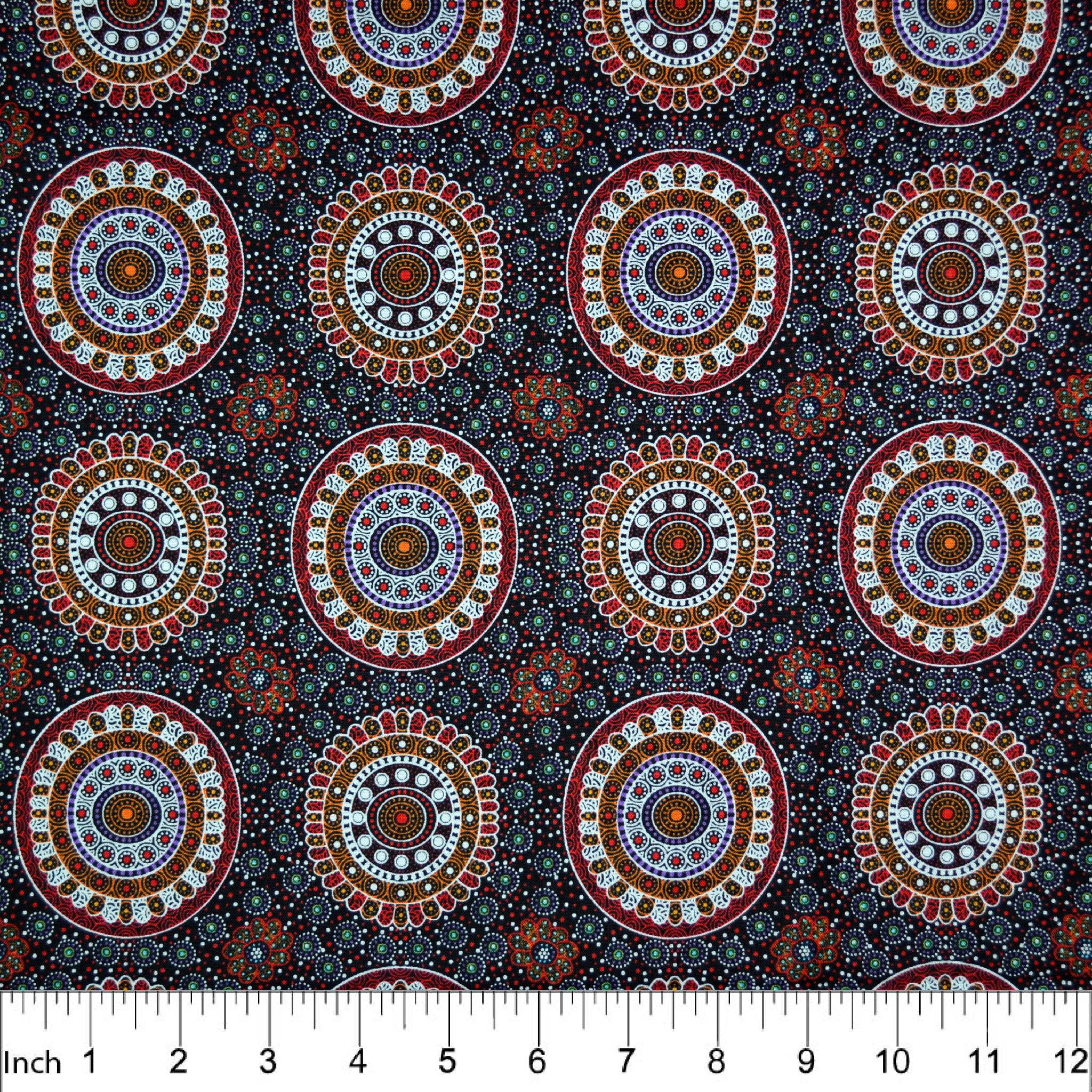 Alura Seed Dreaming Red Aboriginal Fabric-M & S Textiles Australia-My Favorite Quilt Store