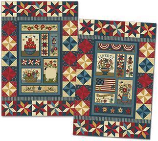 Americana Folk Pattern-Benartex Fabrics-My Favorite Quilt Store