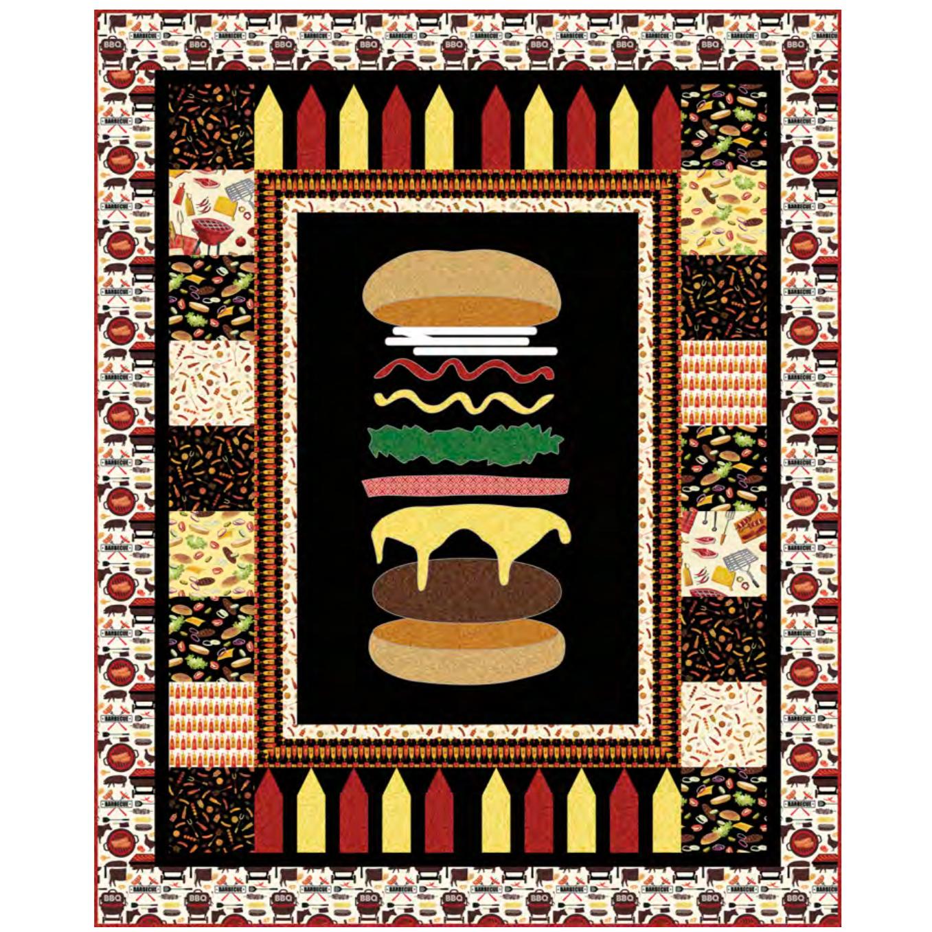 Anatomy of a Burger Quilt Kit