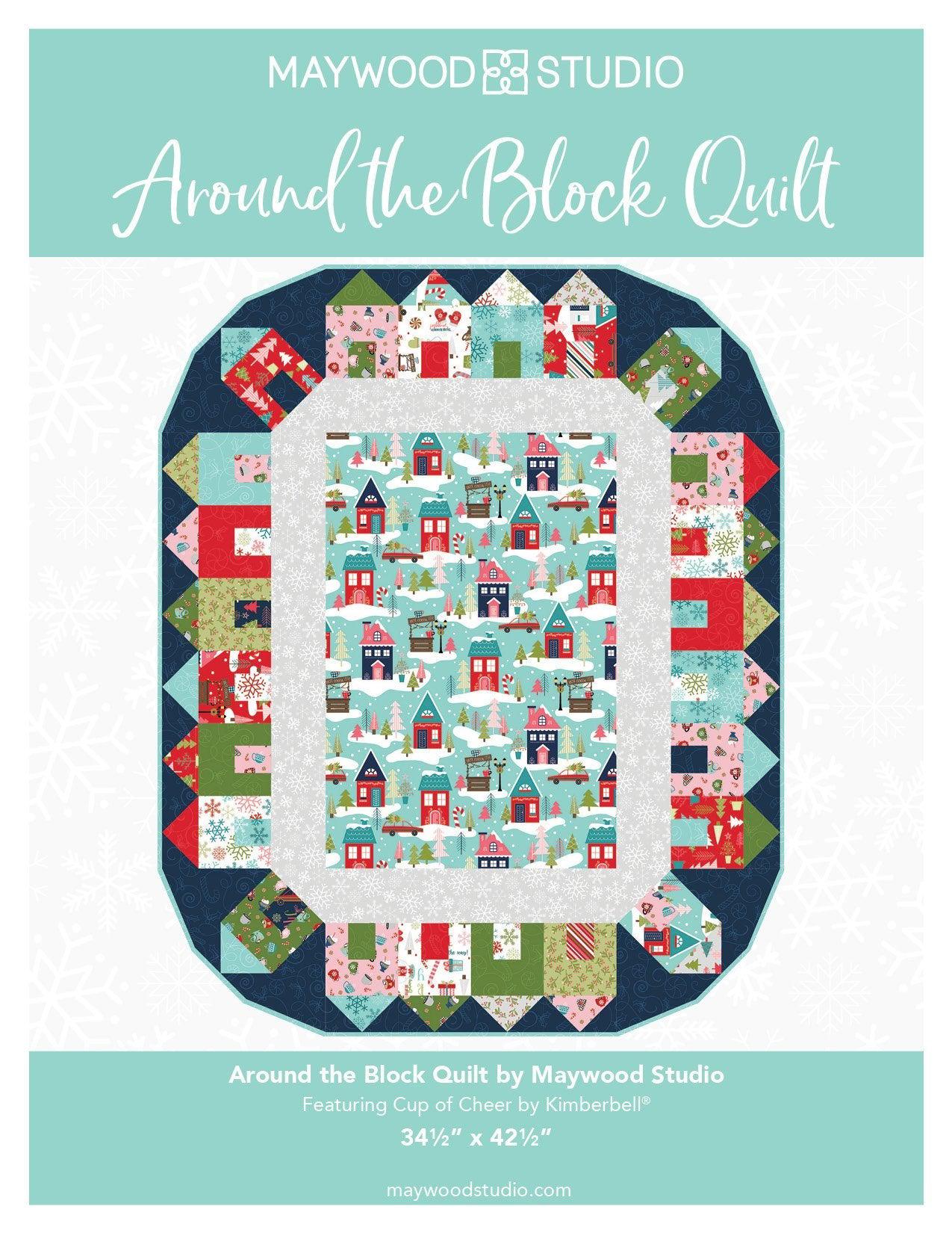 Around the Block Quilt Pattern - Free Digital Download-Maywood Studio-My Favorite Quilt Store
