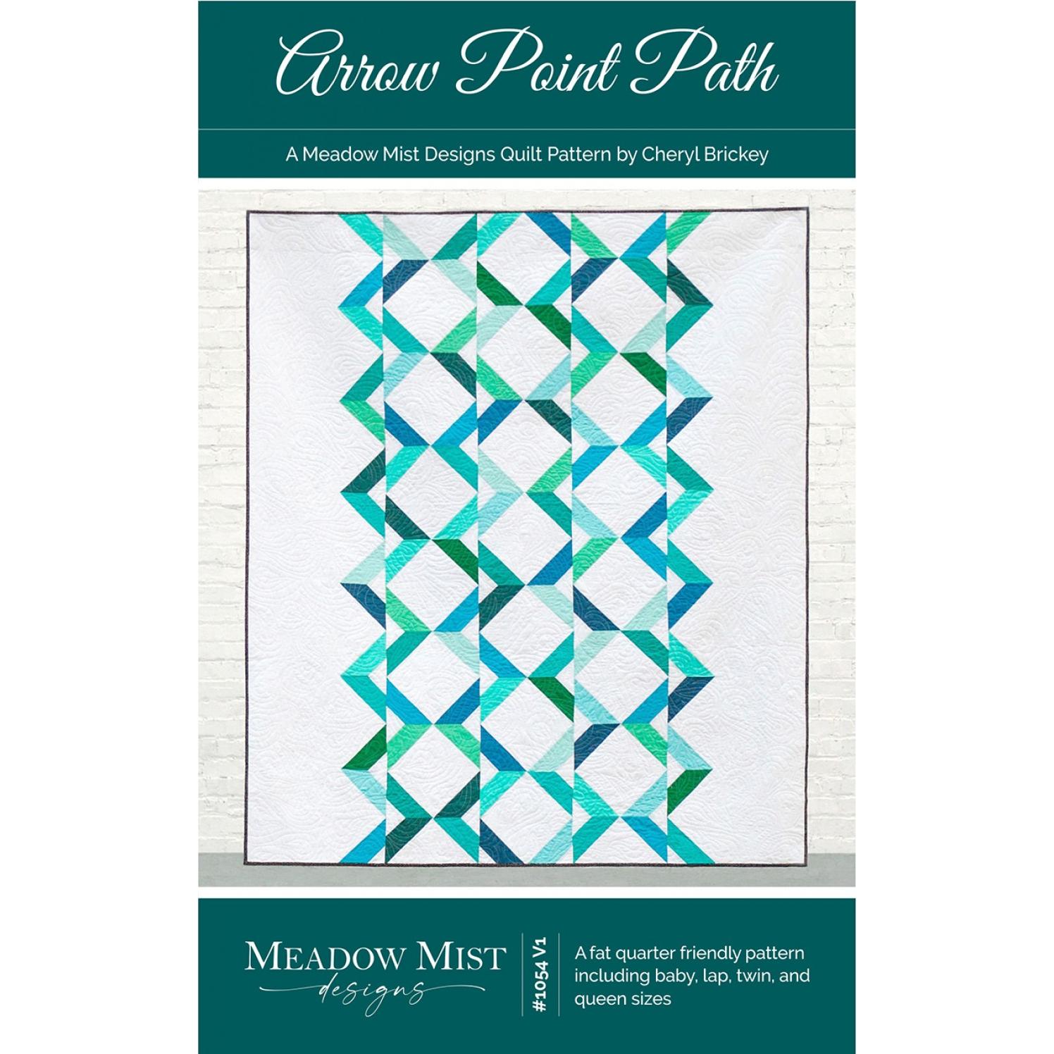 Arrow Point Path Quilt Pattern-Meadow Mist Designs-My Favorite Quilt Store