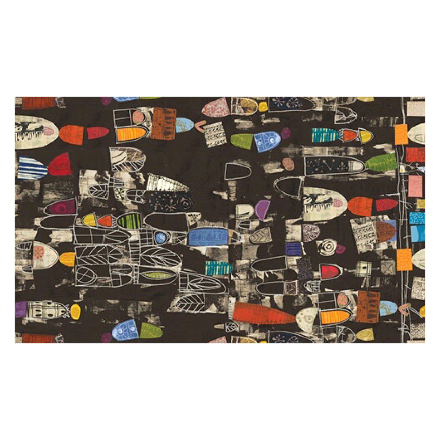 Art History 101 Black Panel 23" x 42"-Windham Fabrics-My Favorite Quilt Store