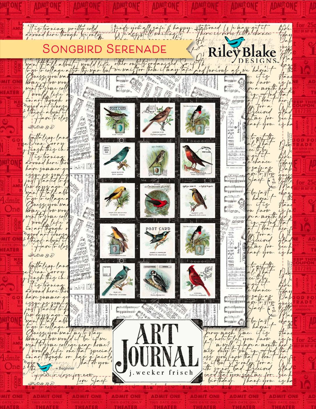 Art Journal Songbird Serenade Quilt - Free Pattern Download-Riley Blake Fabrics-My Favorite Quilt Store