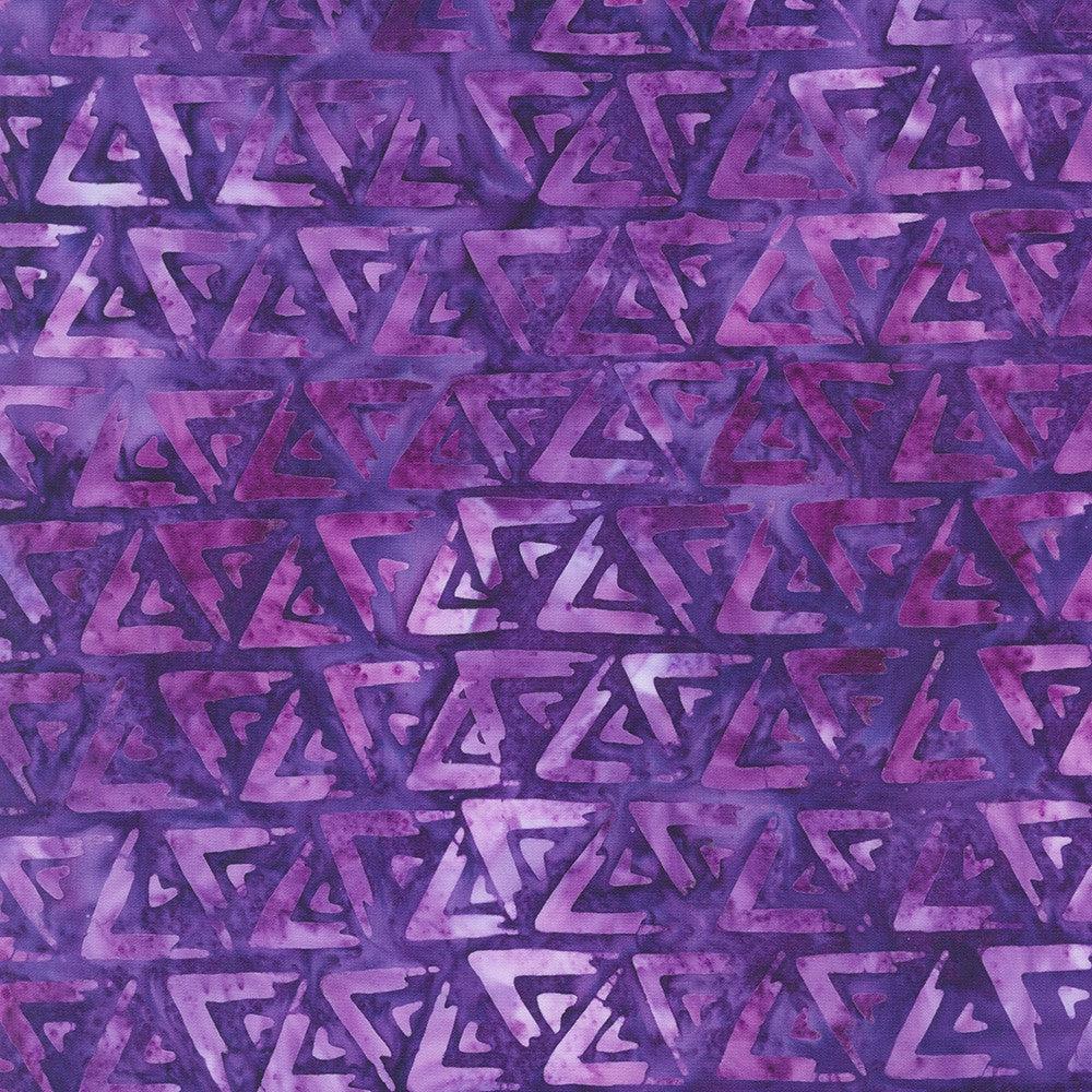 Purple Etoile Hand Block Print - Renaissance Fabrics