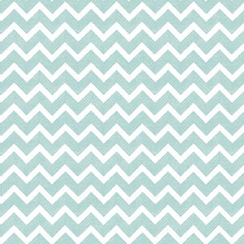 At the Zoo Aqua Zig Zag Fabric-Studio e Fabrics-My Favorite Quilt Store