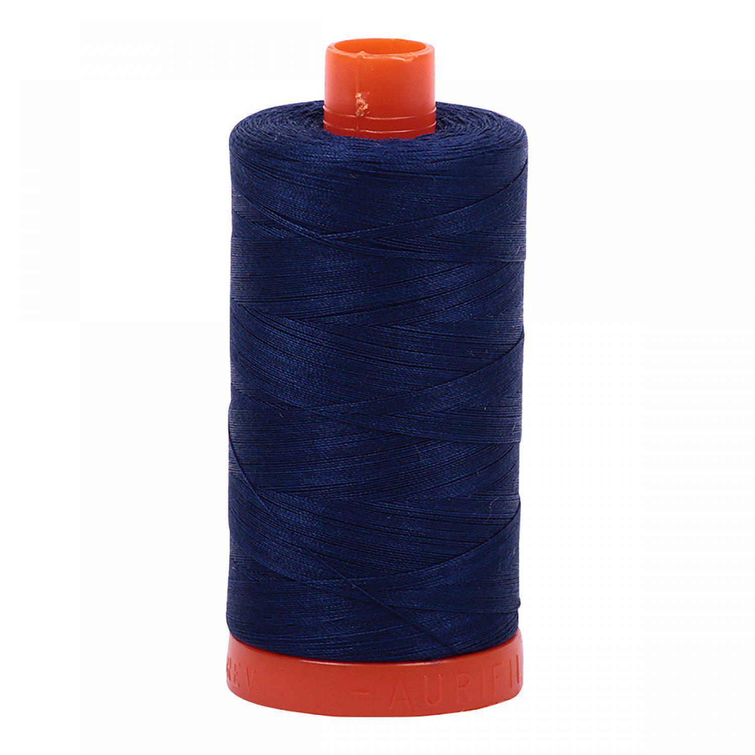 Aurifil 50wt Navy Blue 100% Cotton Mako Thread-Aurifil-My Favorite Quilt Store