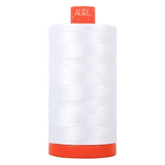 Aurifil 50wt White 100% Cotton Mako Thread-Aurifil-My Favorite Quilt Store