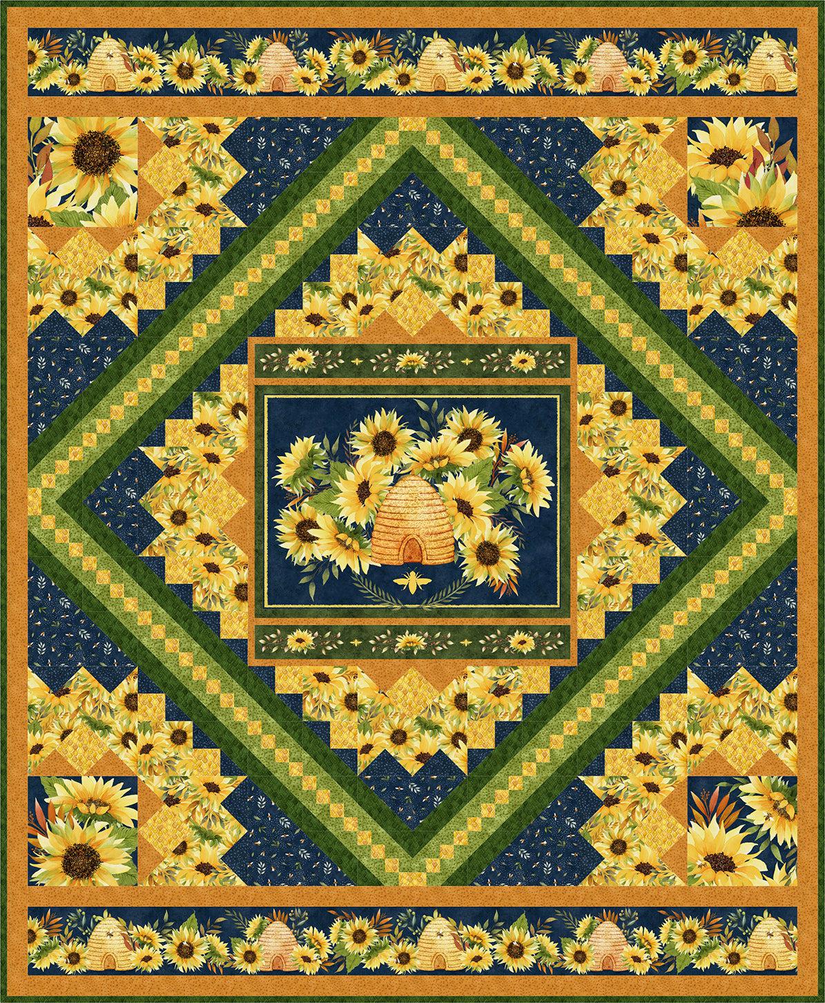 Autumn Sun Throw Quilt Pattern - Free Digital Download-Wilmington Prints-My Favorite Quilt Store