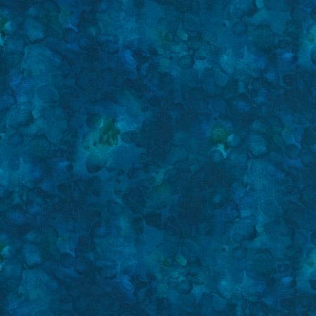 Azure Solid-Ish Watercolor Texture Fabric