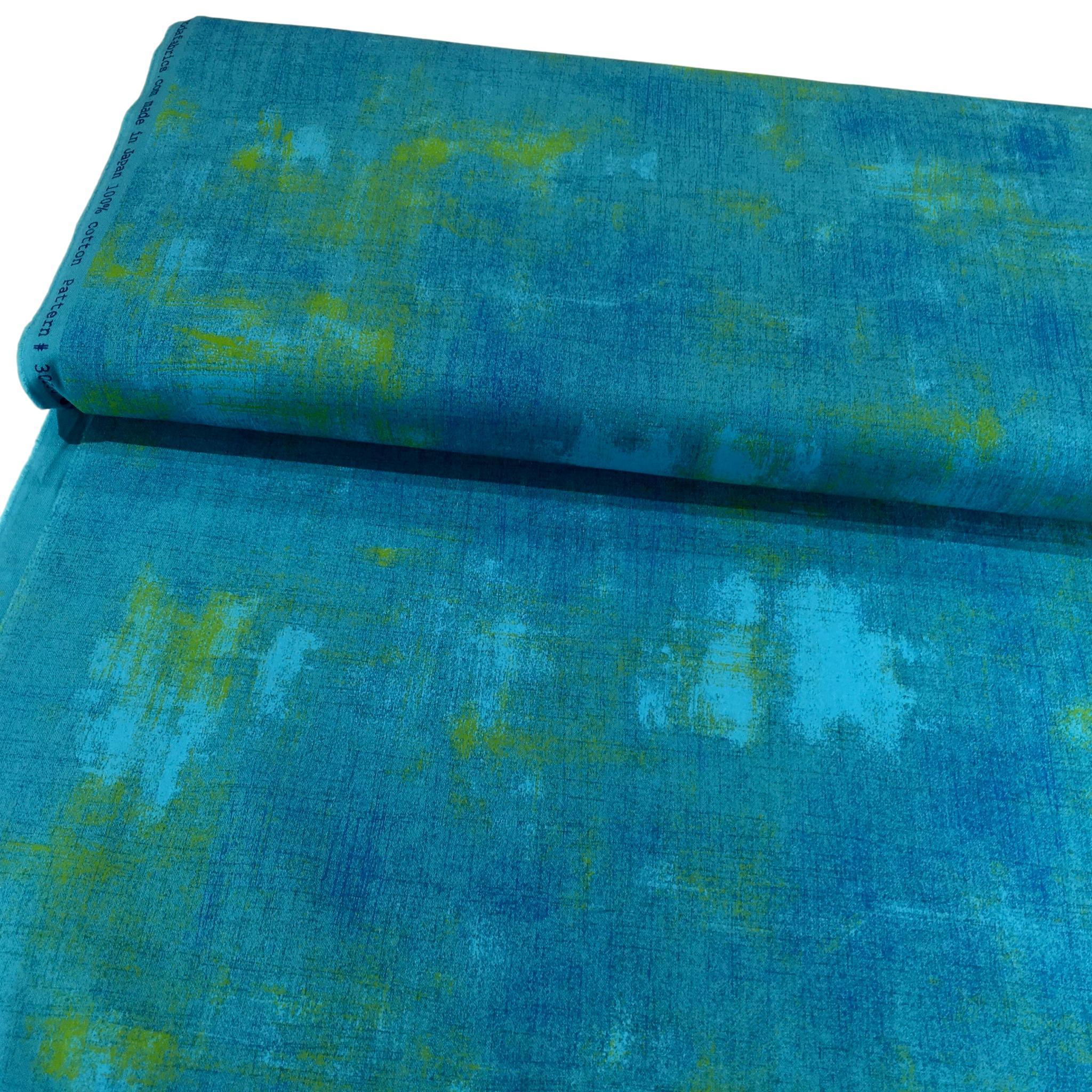 Bachelor Grunge Teal Fabric-Moda Fabrics-My Favorite Quilt Store