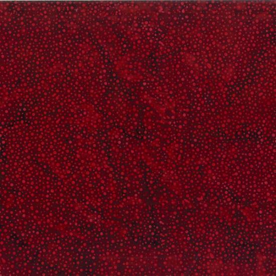 Bali Red Velvet Dot Batik Fabric-Hoffman Fabrics-My Favorite Quilt Store