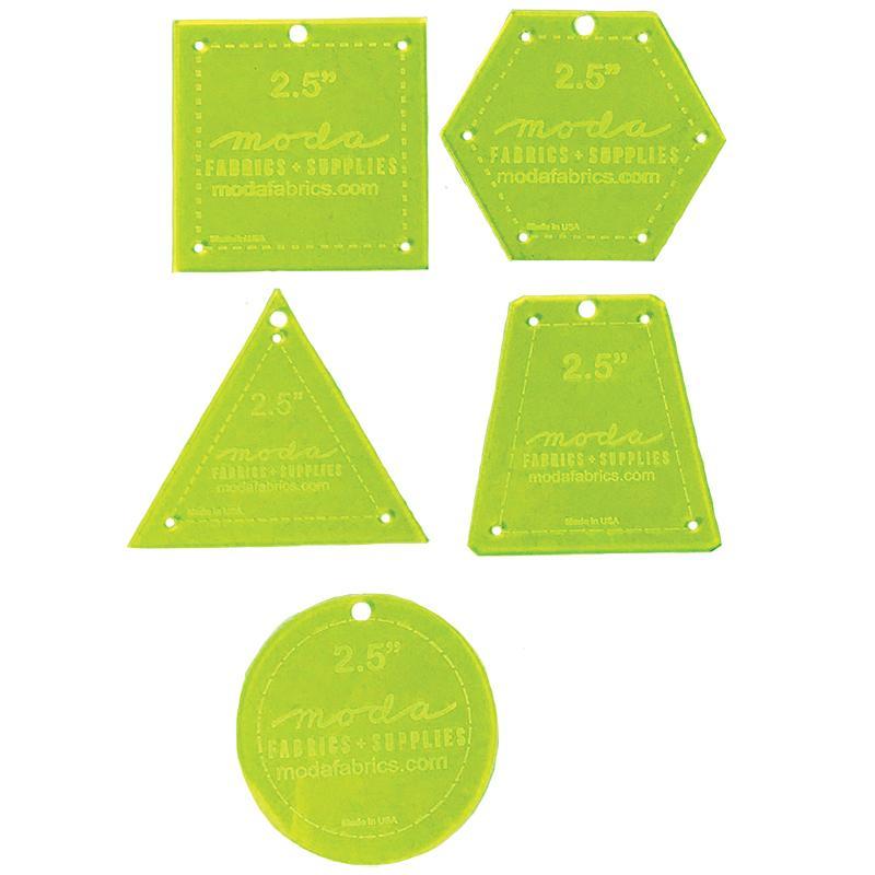 Basic 2.5" Template Set 5ct