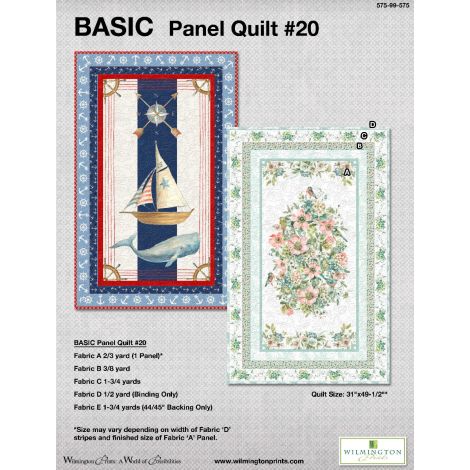 Basic Panel Quilt 20 Quilt Pattern - Free Digital Download-Wilmington Prints-My Favorite Quilt Store