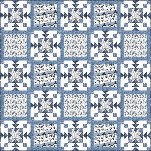 Be Merry and Bright Quilt Pattern-Free Spirit Fabrics-My Favorite Quilt Store