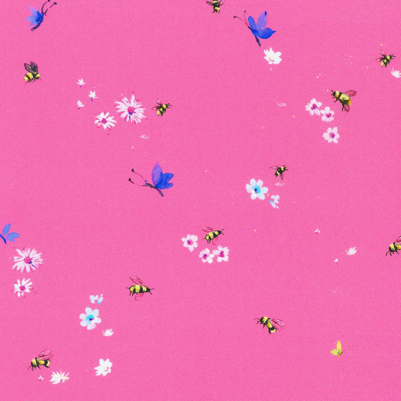 Bee Free Azalea Bees Fabric-Robert Kaufman-My Favorite Quilt Store