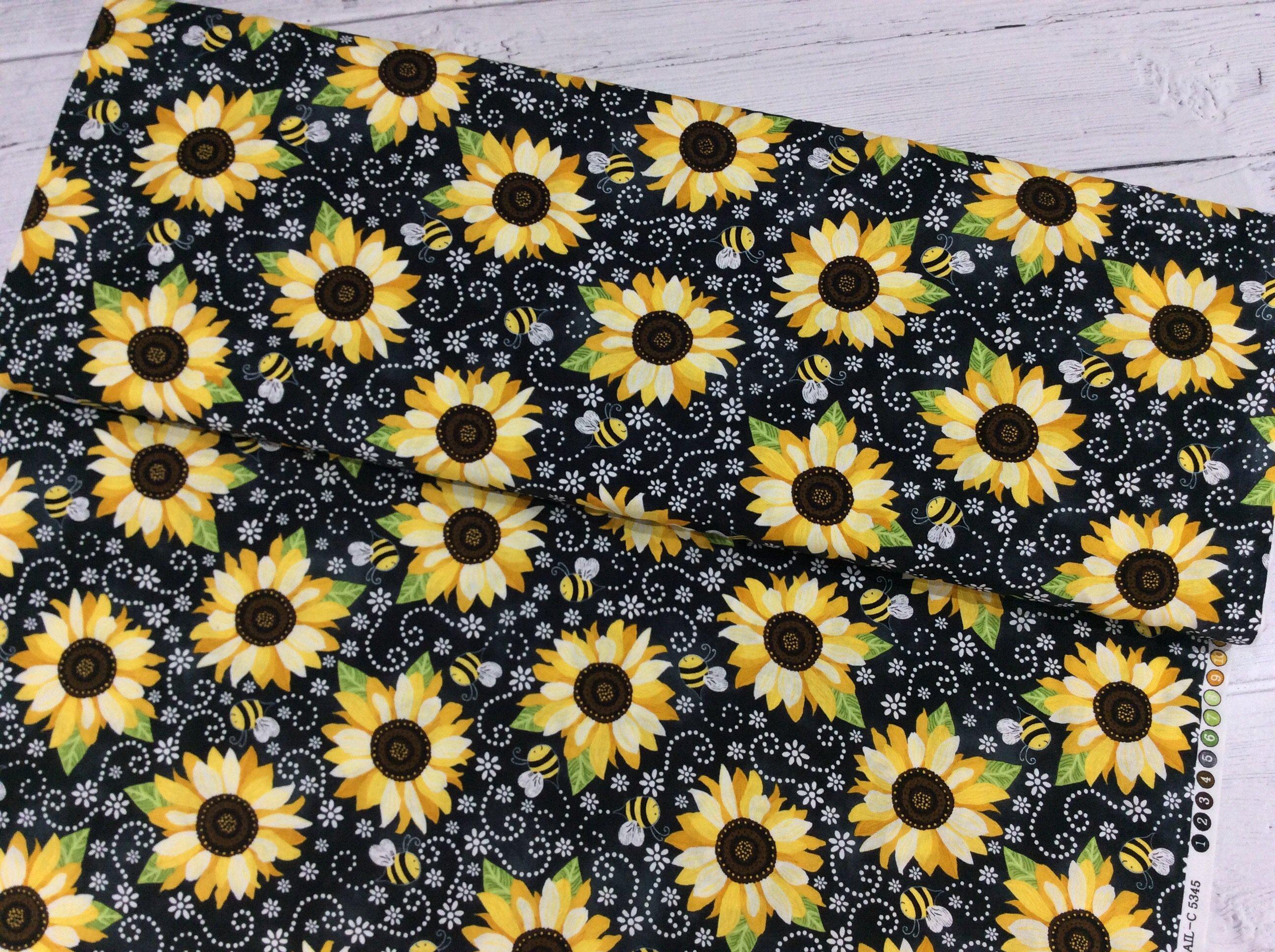 Beeloved Sunflowers and Bees Fabric-Timeless Treasures-My Favorite Quilt Store