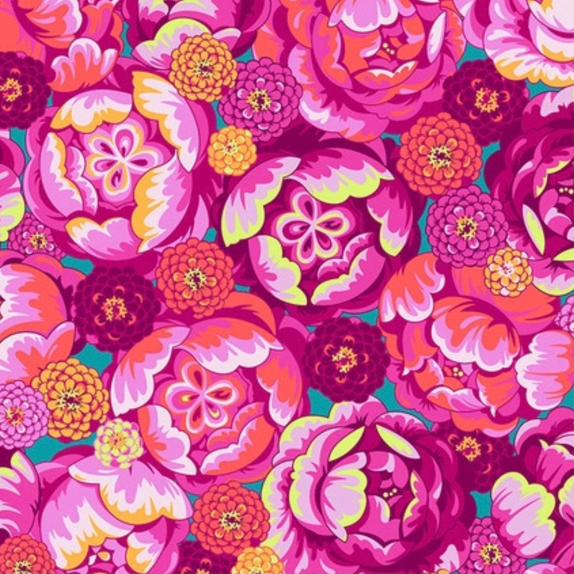 Belle Epoque Bourgeois Bloom Magenta Fabric-Free Spirit Fabrics-My Favorite Quilt Store