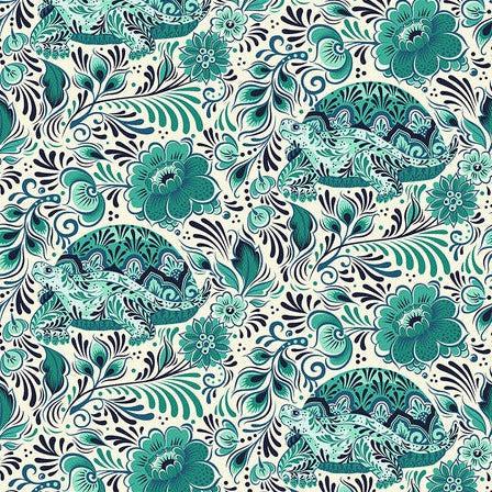 Besties Bluebell No Rush Fabric