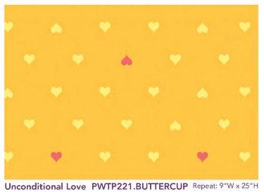 Besties Buttercup Unconditional Love Fabric-Free Spirit Fabrics-My Favorite Quilt Store