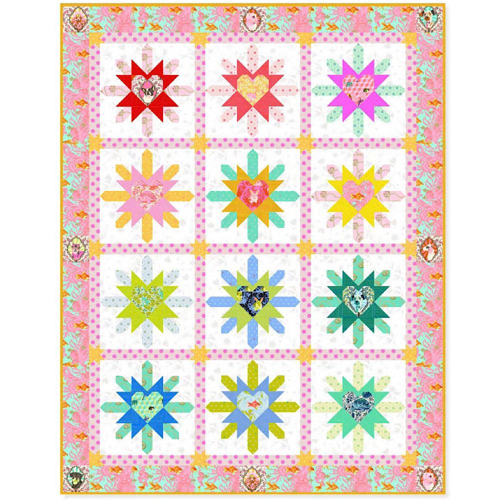 Besties Heart Burst Quilt Kit-Free Spirit Fabrics-My Favorite Quilt Store