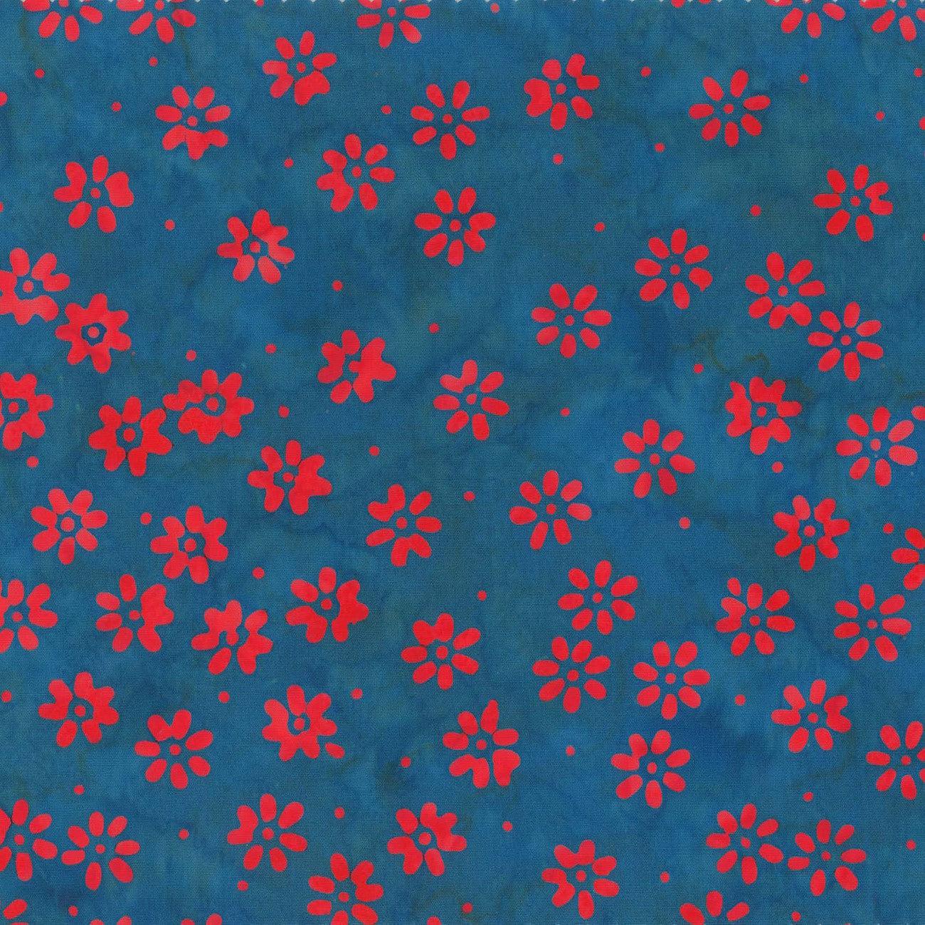 Bijou Purple Daisy Batik Fabric-Anthology Fabrics-My Favorite Quilt Store