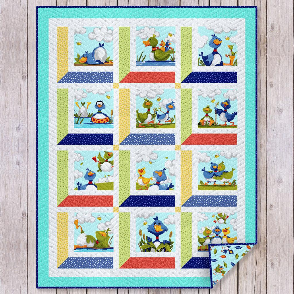 Bill and Bob Duck Tales Quilt Pattern - Free Pattern Download-Susybee-My Favorite Quilt Store
