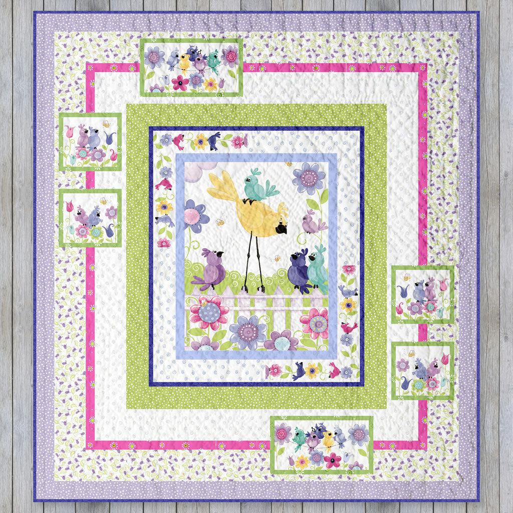 Bird Buddies Who's Next Quilt Pattern - Free Pattern Download-Susybee-My Favorite Quilt Store