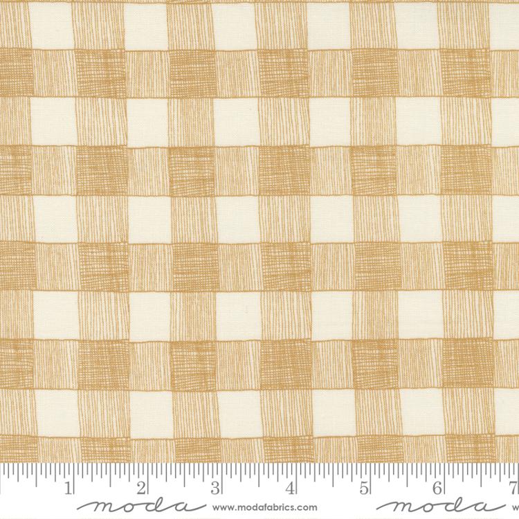 Birdsong Sunshine Hand Drawn Plaid Fabric-Moda Fabrics-My Favorite Quilt Store