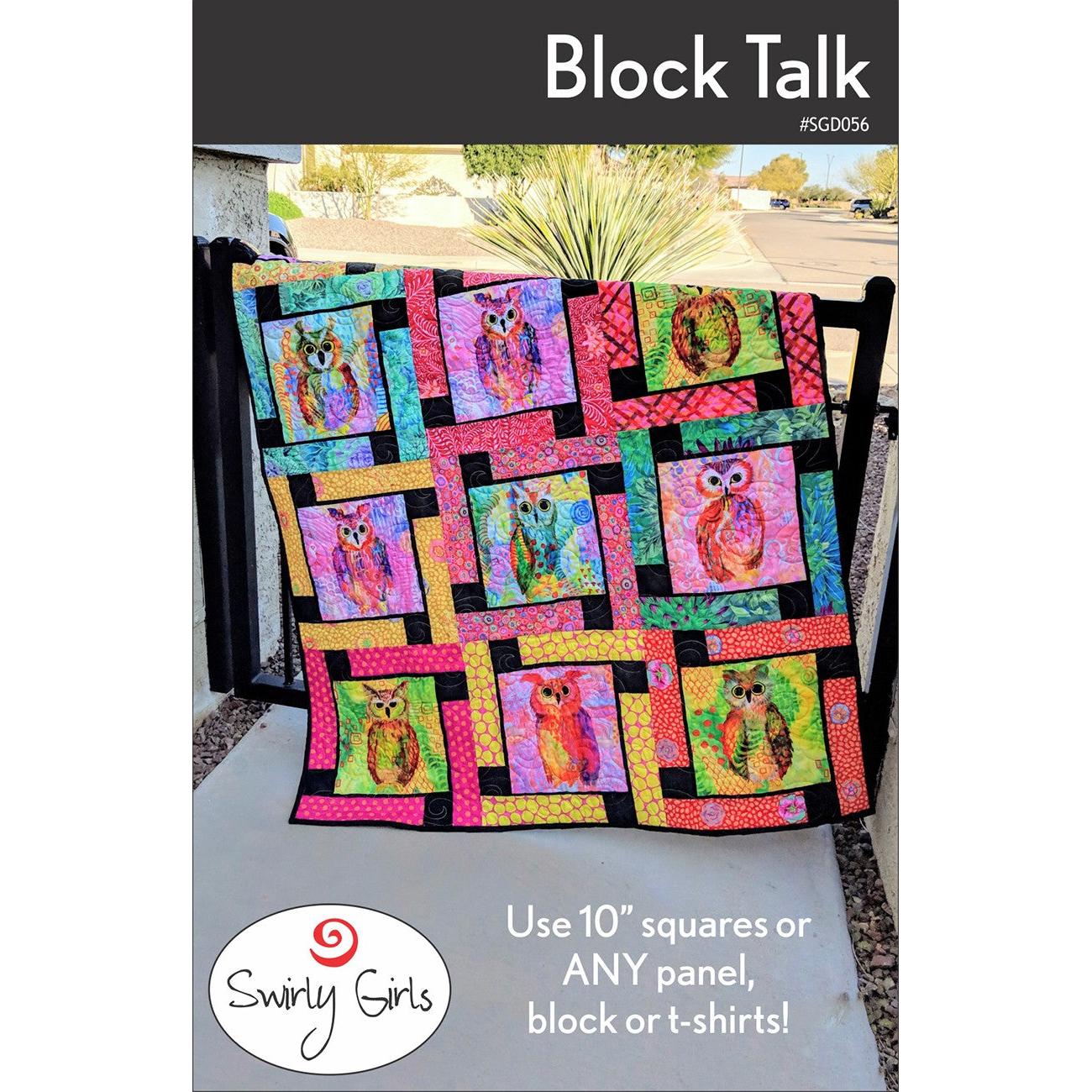 Block Talk Quilt Pattern-Swirly Girls Design-My Favorite Quilt Store