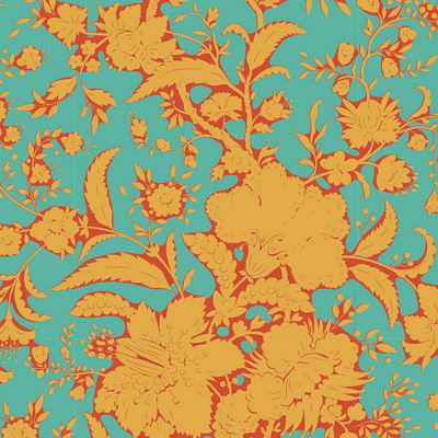 Bloomsville Abloom Turquoise Blender Fabric