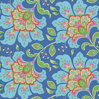 Bloomsville Blueberry Flowermarket Fabric-Tilda Fabrics-My Favorite Quilt Store