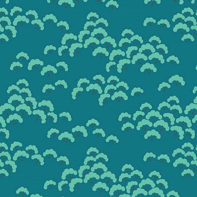 Bloomsville Petrol Cottonbloom Fabric