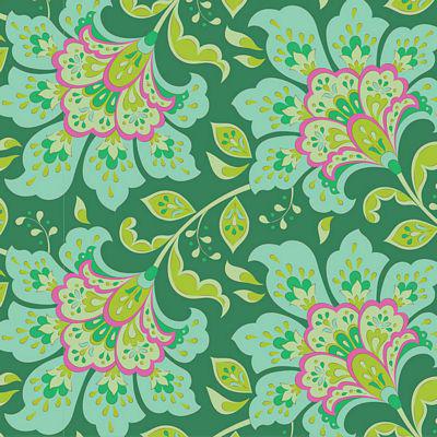 Bloomsville Pine Flowermarket Fabric