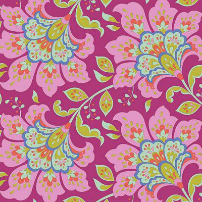 Bloomsville Plum Flowermarket Fabric