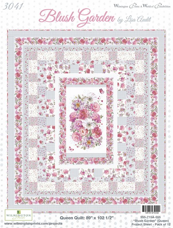 Blush Garden Queen Quilt Pattern - Free Digital Download-Wilmington Prints-My Favorite Quilt Store