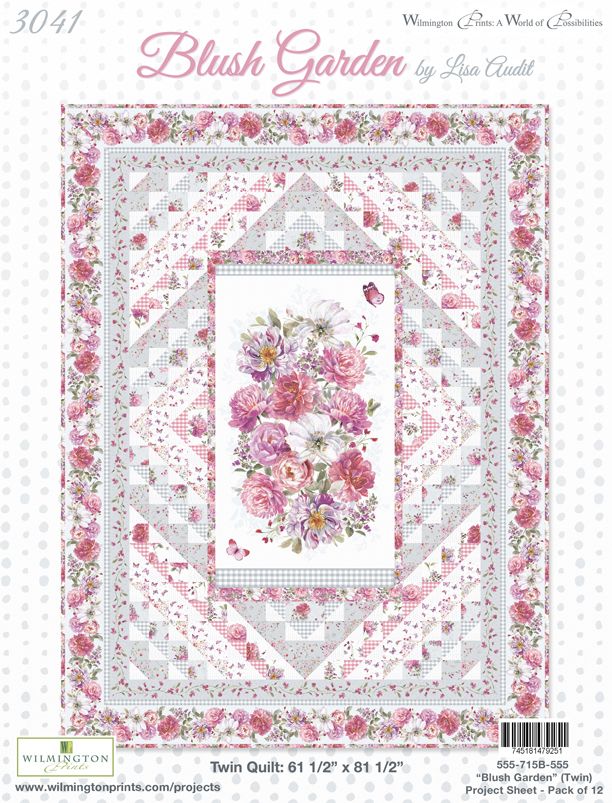 Blush Garden Twin Quilt Pattern - Free Digital Download-Wilmington Prints-My Favorite Quilt Store