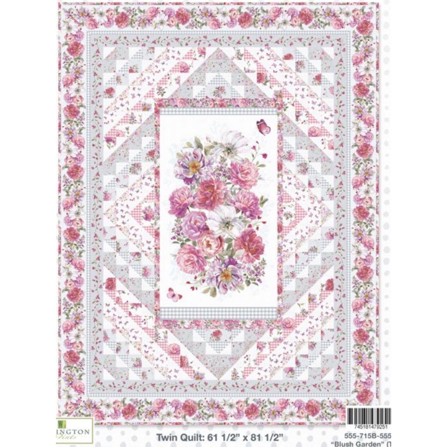 Blush Garden Twin Quilt Pattern - Free Digital Download-Wilmington Prints-My Favorite Quilt Store