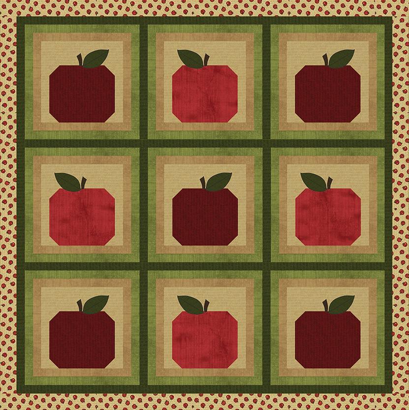 Bobbing For Apples Pattern-Benartex Fabrics-My Favorite Quilt Store