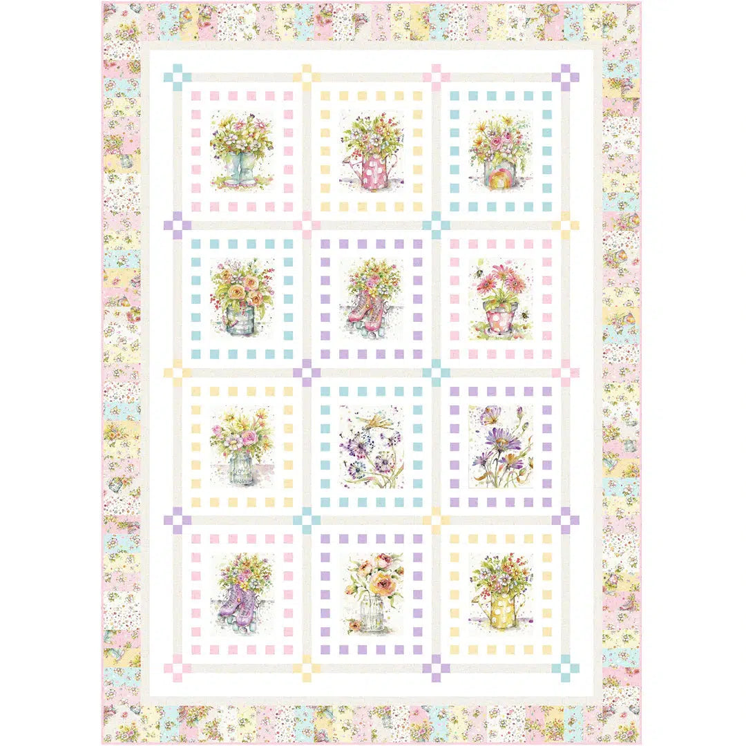 Boots and Blooms Quilt #2 Pattern - Free Digital Download-P & B Textiles-My Favorite Quilt Store
