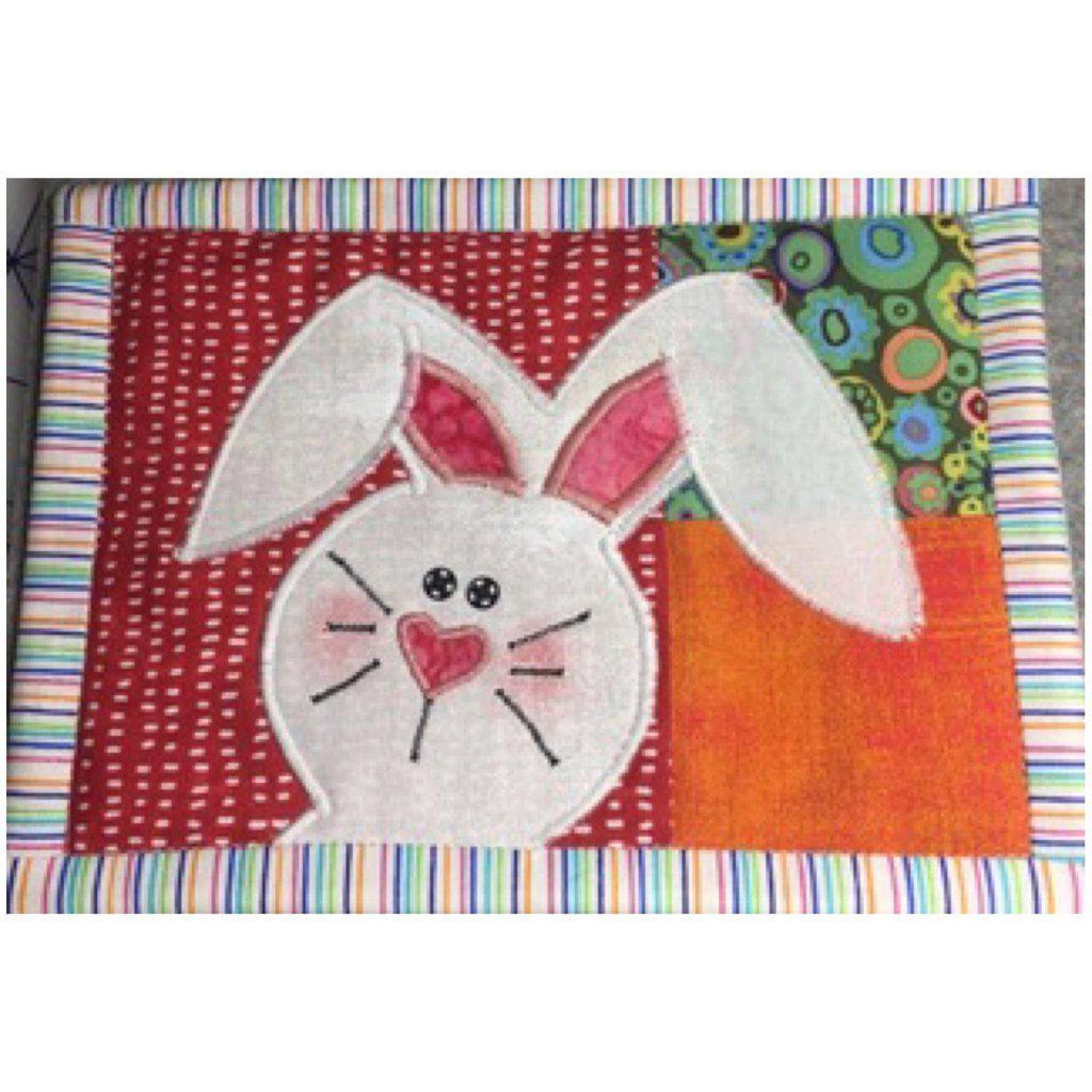 Bunny Mug Rug-My Favorite Quilt Store-My Favorite Quilt Store