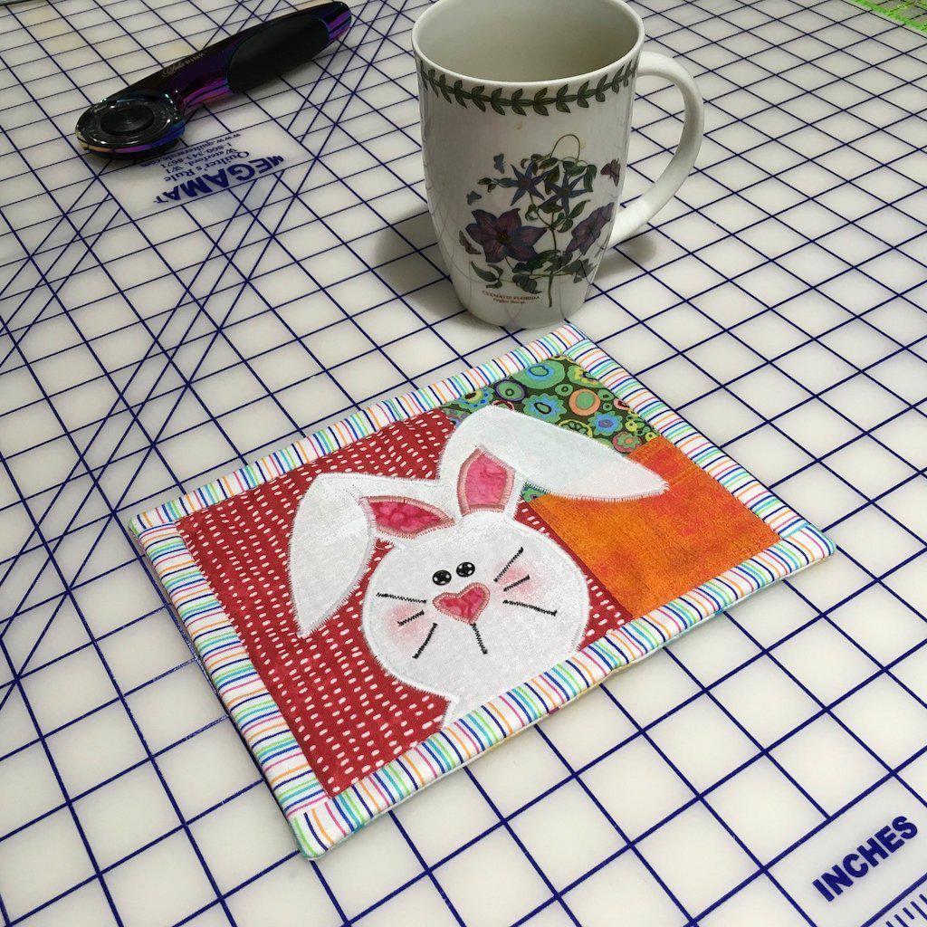 Bunny Mug Rug-My Favorite Quilt Store-My Favorite Quilt Store
