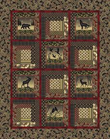 Cabin In The Moonlight Pattern-Benartex Fabrics-My Favorite Quilt Store