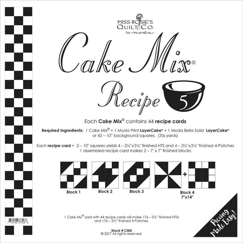 Cake Mix Recipe #5-Moda Fabrics-My Favorite Quilt Store