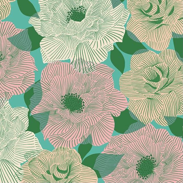 Camellia Parlor Tropic Floral Fabric-Moda Fabrics-My Favorite Quilt Store