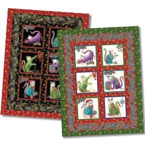 Cats Meow Christmas Pattern-Benartex Fabrics-My Favorite Quilt Store