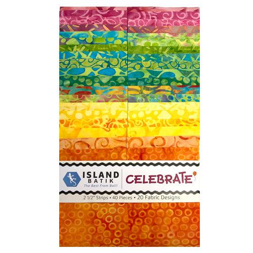 Celebrate Batik 2½" Strip Set-Island Batik-My Favorite Quilt Store
