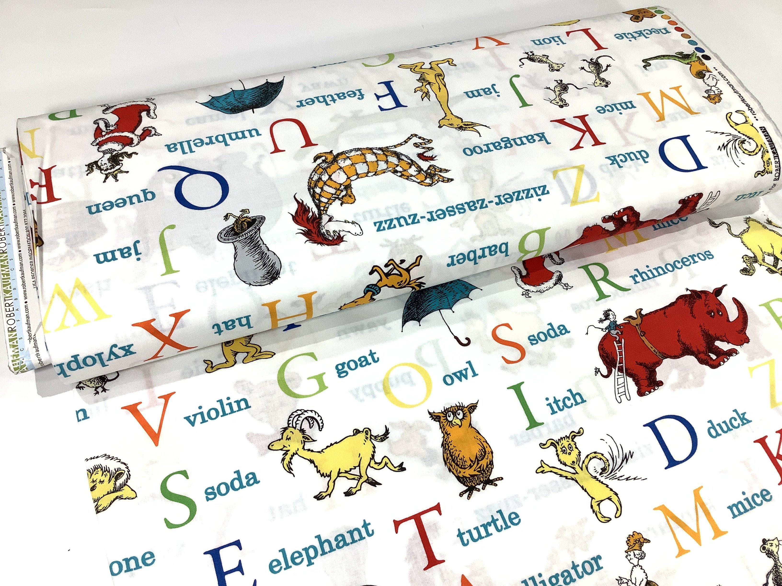 Celebrate Seuss! Adventure ABC Fabric-Robert Kaufman-My Favorite Quilt Store