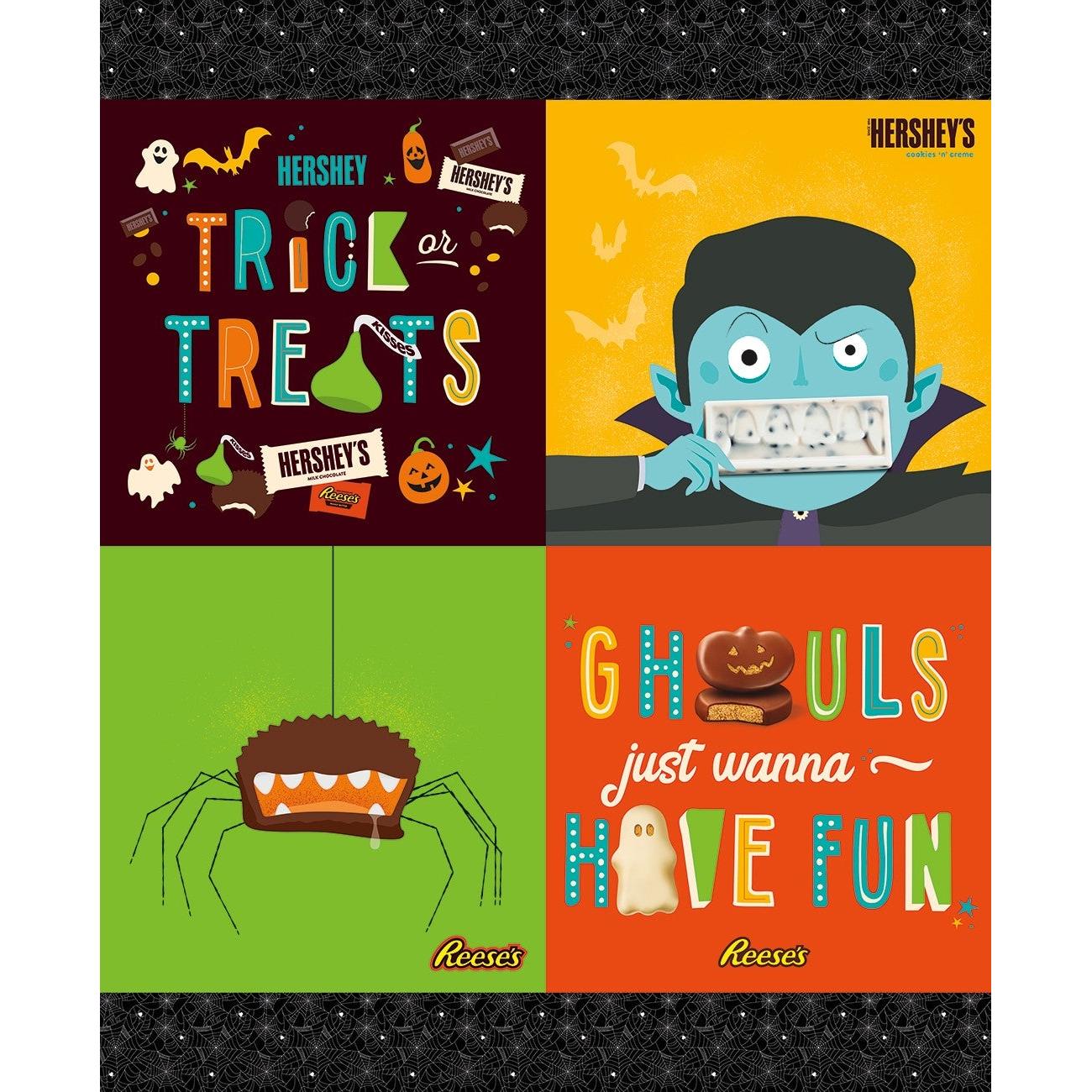 Celebrate with Hershey Halloween Vignettes Panel 36"x 43/44"-Riley Blake Fabrics-My Favorite Quilt Store