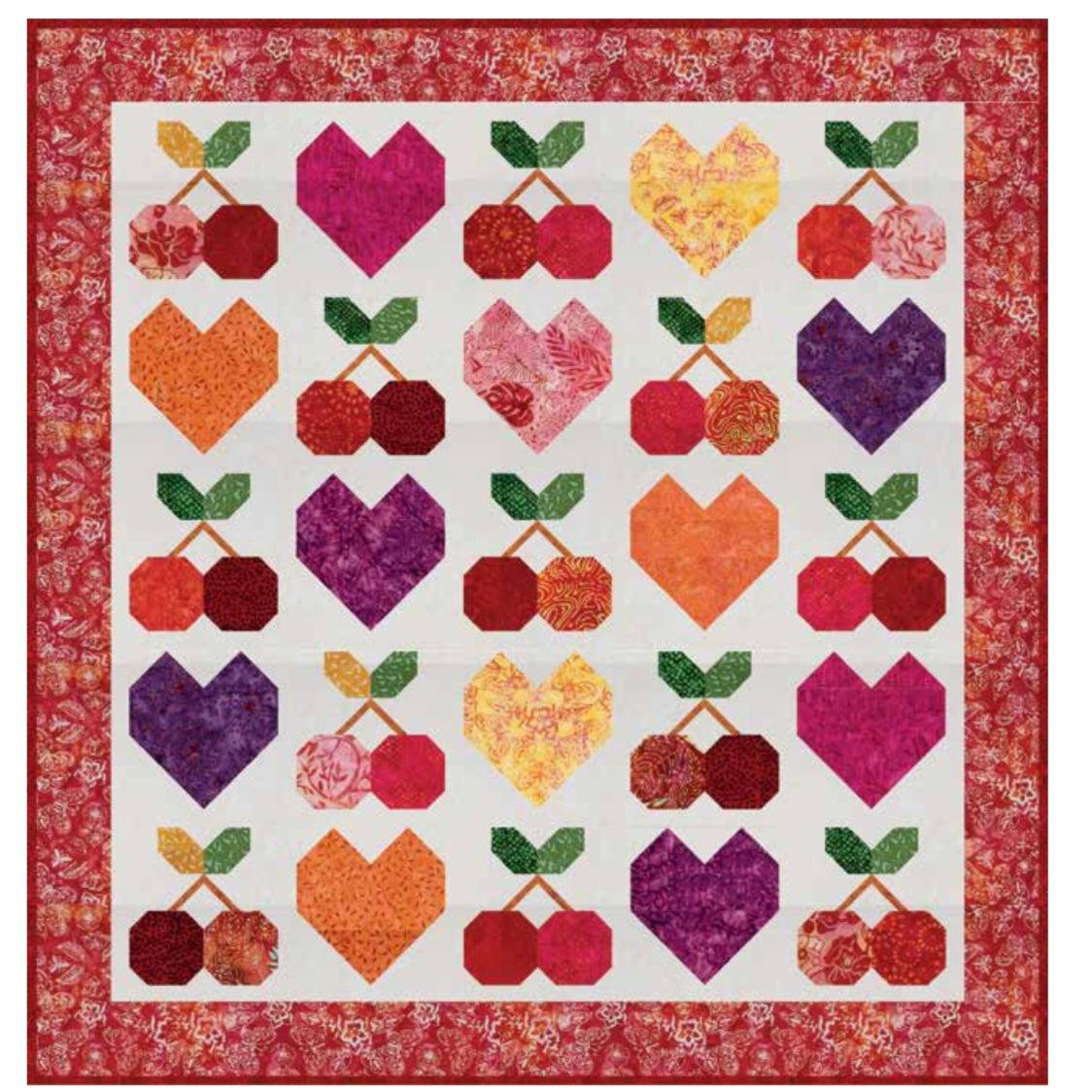 Cherries Jubilee Quilt Pattern - Free Digital Download-Riley Blake Fabrics-My Favorite Quilt Store