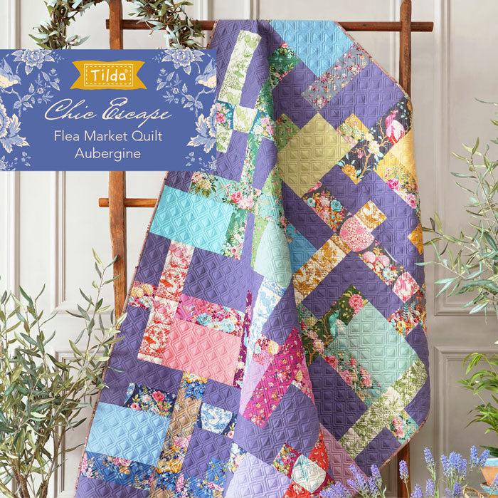 Chic Escape Flea Market Aubergine Quilt Pattern - Digital Download-Tilda Fabrics-My Favorite Quilt Store